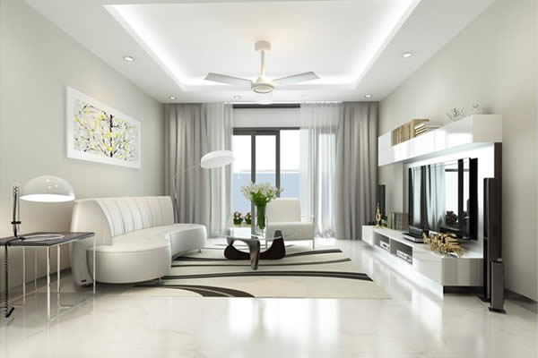 Trang trí phòng khách theo phong cách tối giản