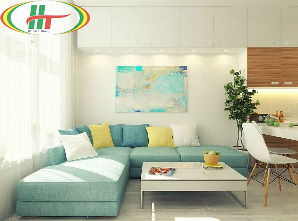 Tổng hợp cách sử dụng màu pastel trong trang trí nội thất phòng khách-1