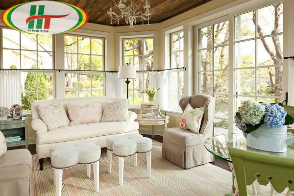 Tổng hợp cách sử dụng màu pastel trong trang trí nội thất phòng khách-3
