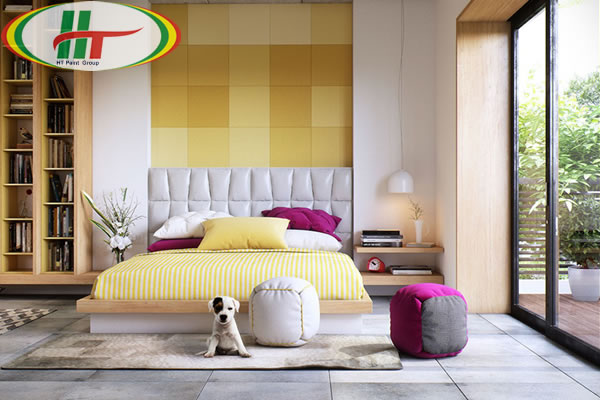 Những mẫu phòng ngủ đẹp với màu sắc nổi bật thiết kế ấn tượng dành cho nữ-9