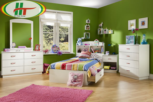 Trang trí nội thất phòng trẻ với những gam màu ấn tượng