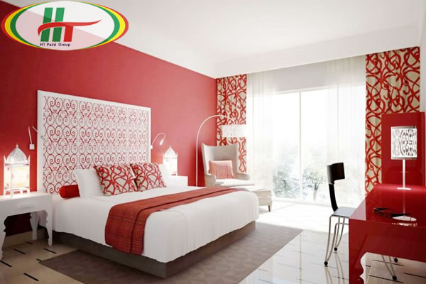 Màu sơn nội thất phòng ngủ đẹp hợp người mệnh Hỏa