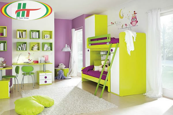 Phòng trẻ đẹp với ý tưởng kết hợp màu trắng với các đồ màu sắc rực rỡ khác-4