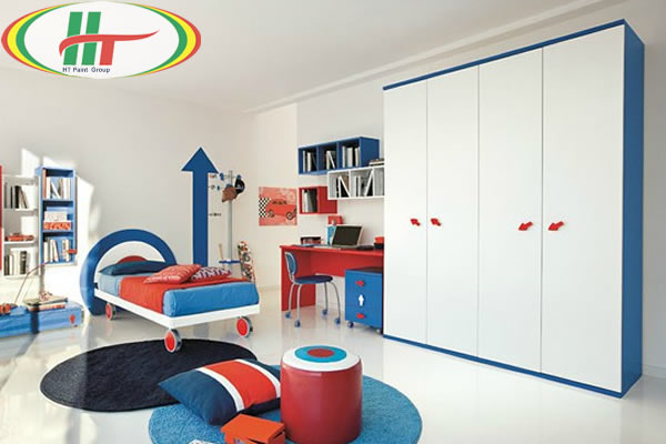 Phòng trẻ đẹp với ý tưởng kết hợp màu trắng với các đồ màu sắc rực rỡ khác-8