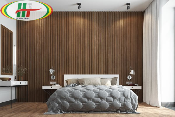 Mẫu phòng ngủ thiết kế ấn tượng nổi bật với tường bằng gỗ-2