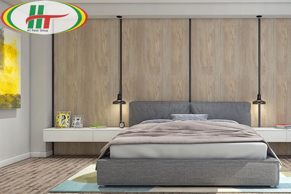 Mẫu phòng ngủ thiết kế ấn tượng nổi bật với tường bằng gỗ-7
