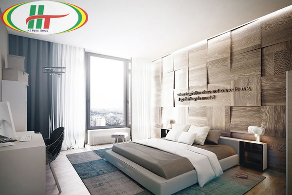Mẫu phòng ngủ thiết kế ấn tượng nổi bật với tường bằng gỗ-10