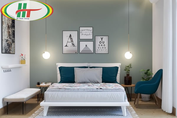 Những mẫu phòng ngủ màu xanh trang trí ấn tượng thu hút-9