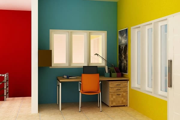 Ý tưởng phối màu tương phản mang lại không gian nhà độc đáo ấn tượng